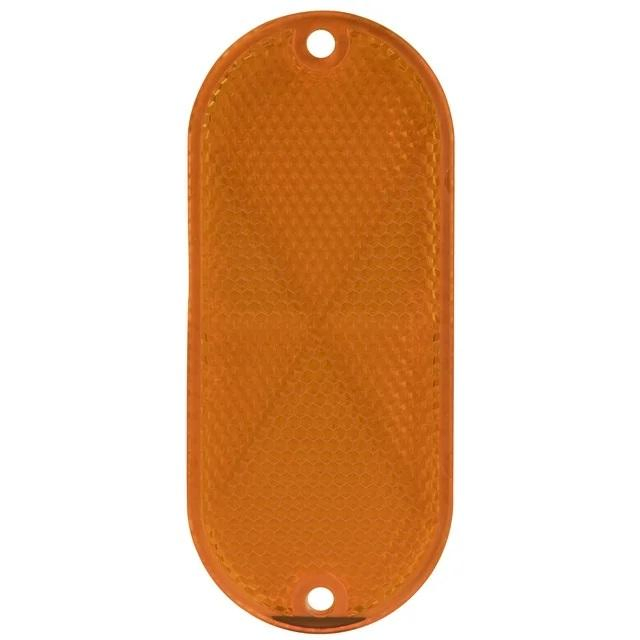 Oblong Super Bright Factory Price Stick-on Reflectors 2 Pack for Trucks Fits Any Vehicle-Amber White Red Oblong Oval Towing