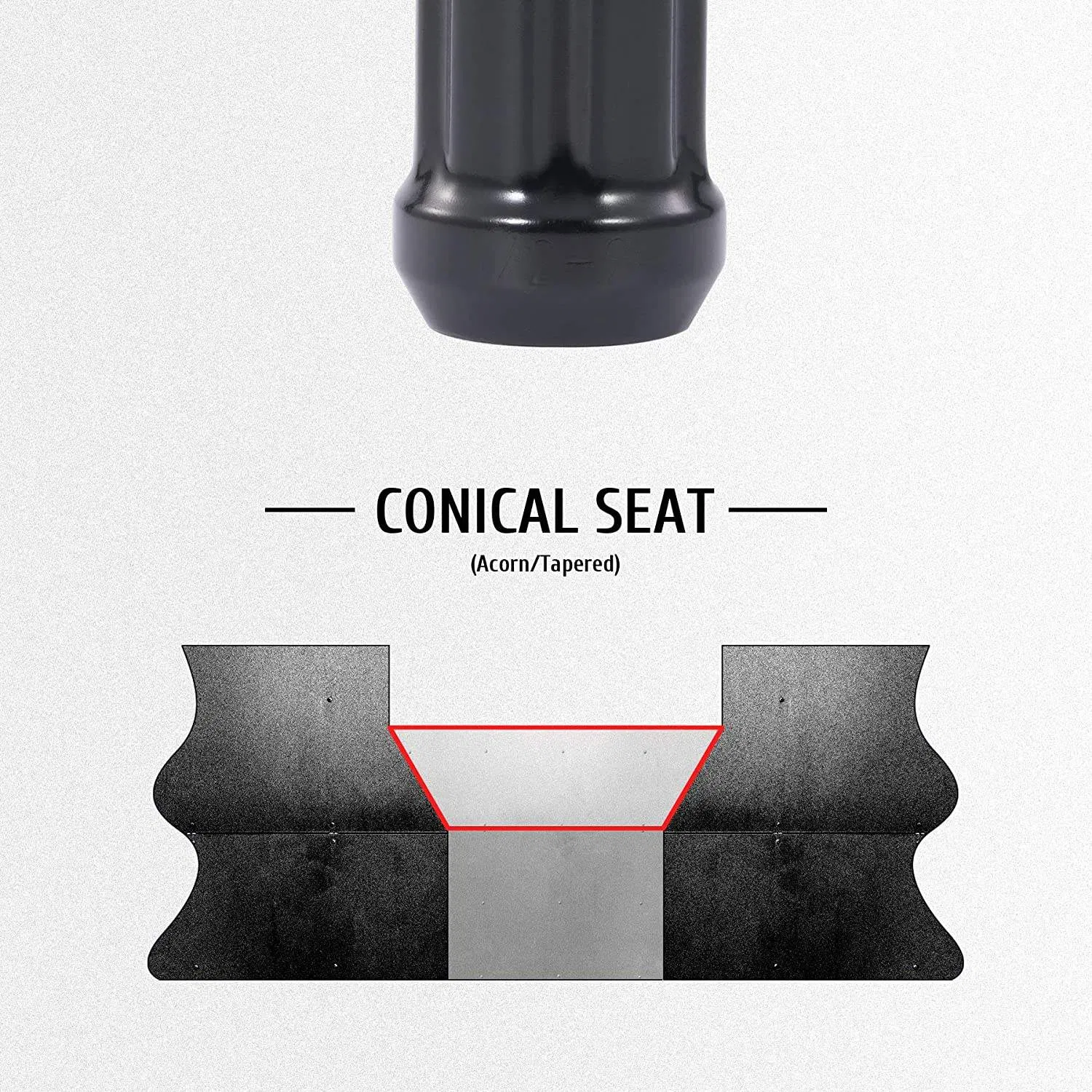 M12X1.25 Six Spline Wheel Lug Nut for Cars