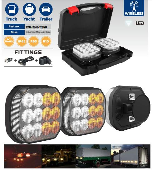 Магнитный беспроводной боковой габарит для грузовика