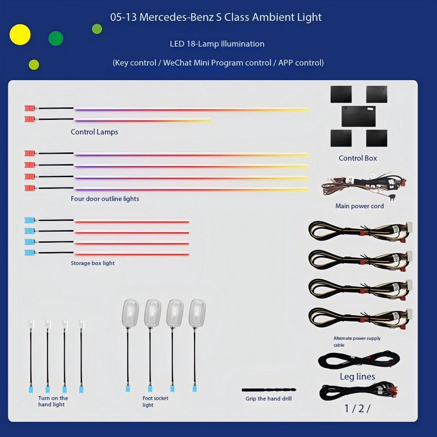 For Mercedes Benz Special Car Ambient Light Horn Light W221 W222