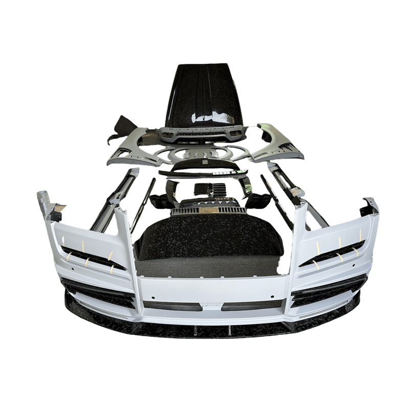 Dry Forged Carbon for Rolls-Royce Cullinan Upgrade 2 Msy Body Kit Front Bumper Side Skirts Wheel Eyebrow Rear Diffuser Spoiler Hood