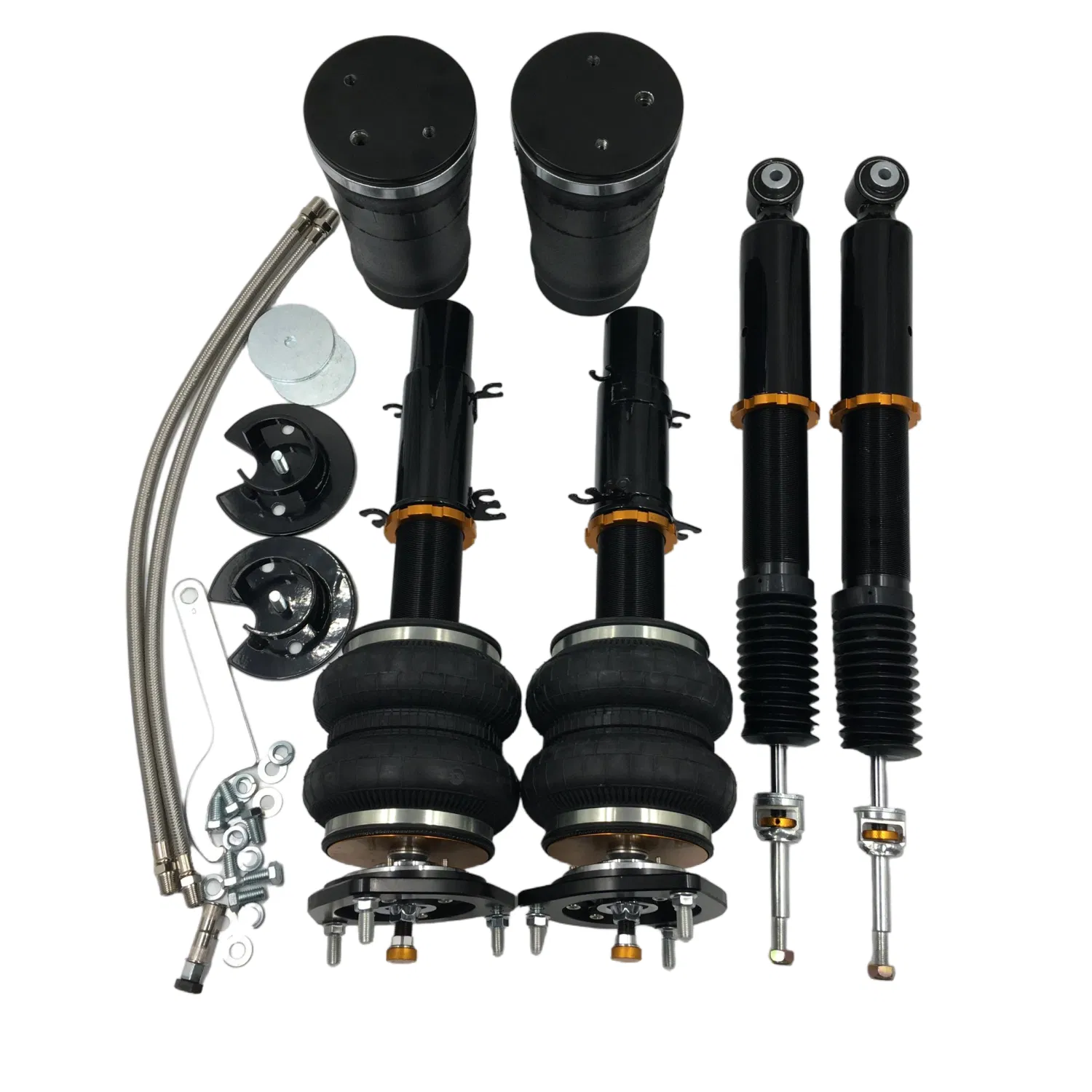 Force Damping Adjustable 32 Ways Coilover Adjusting Rubber Air Suspension for Golf 6