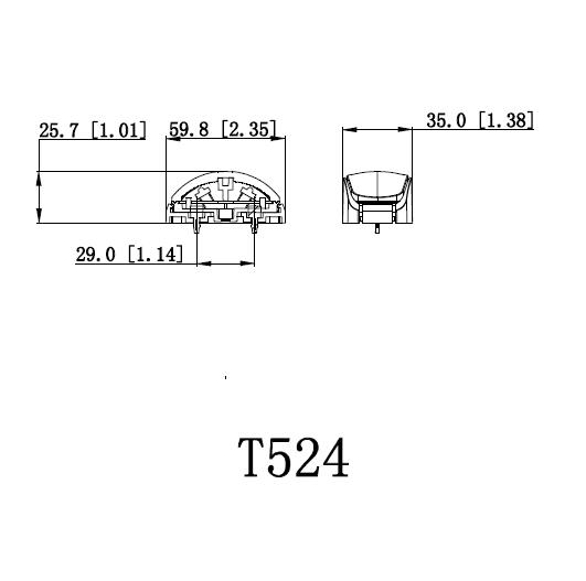 Передние/задние/боковые габаритные огни LT-524 с E4 ADR