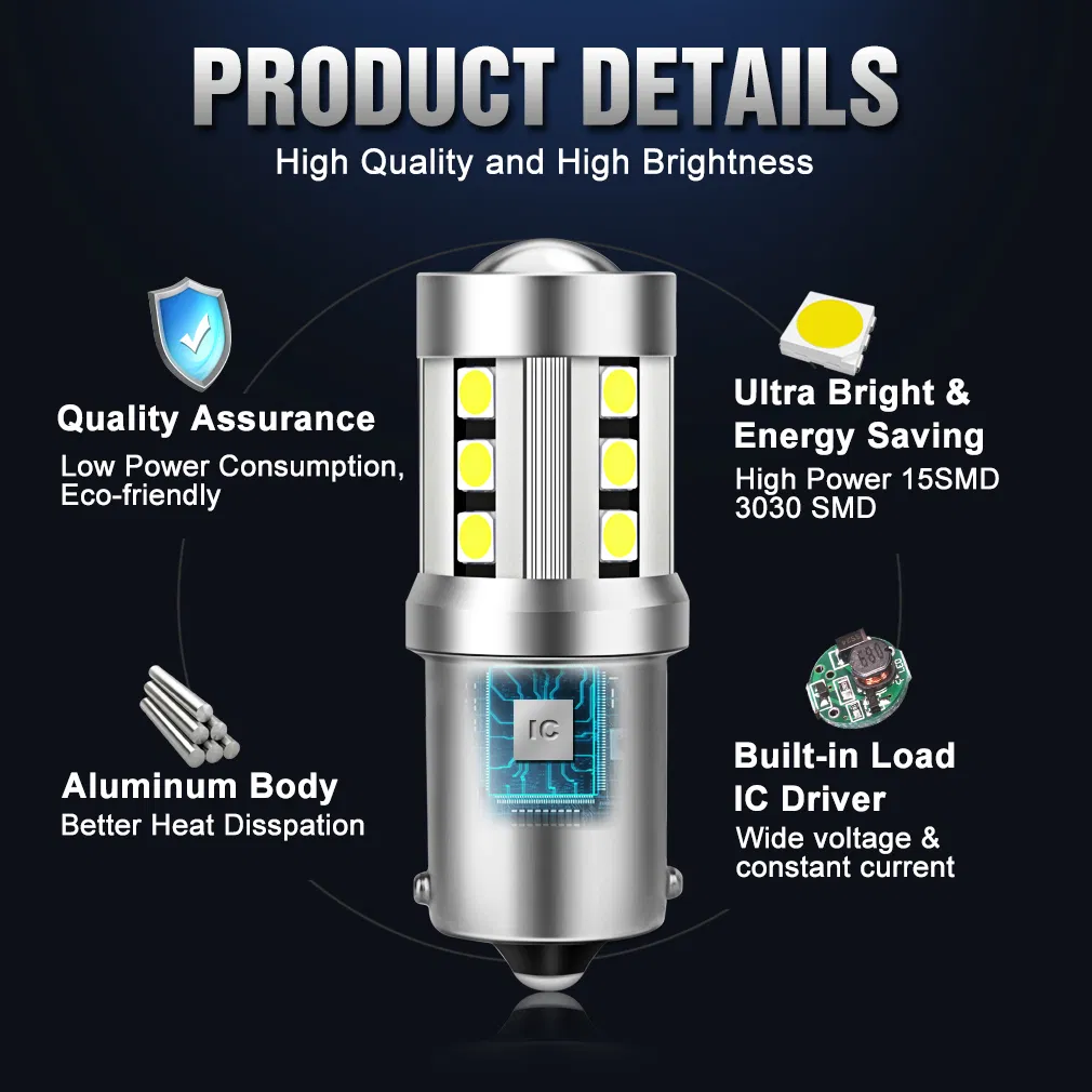 Светодиодные лампы LED Ba15s P21/5W 1157 1156 для авто