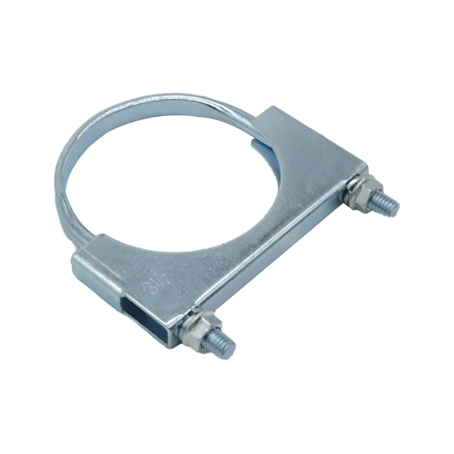 4 Inch Zinc Plated U-Bolt Clamp for Automotive Exhaust Pipe Applications