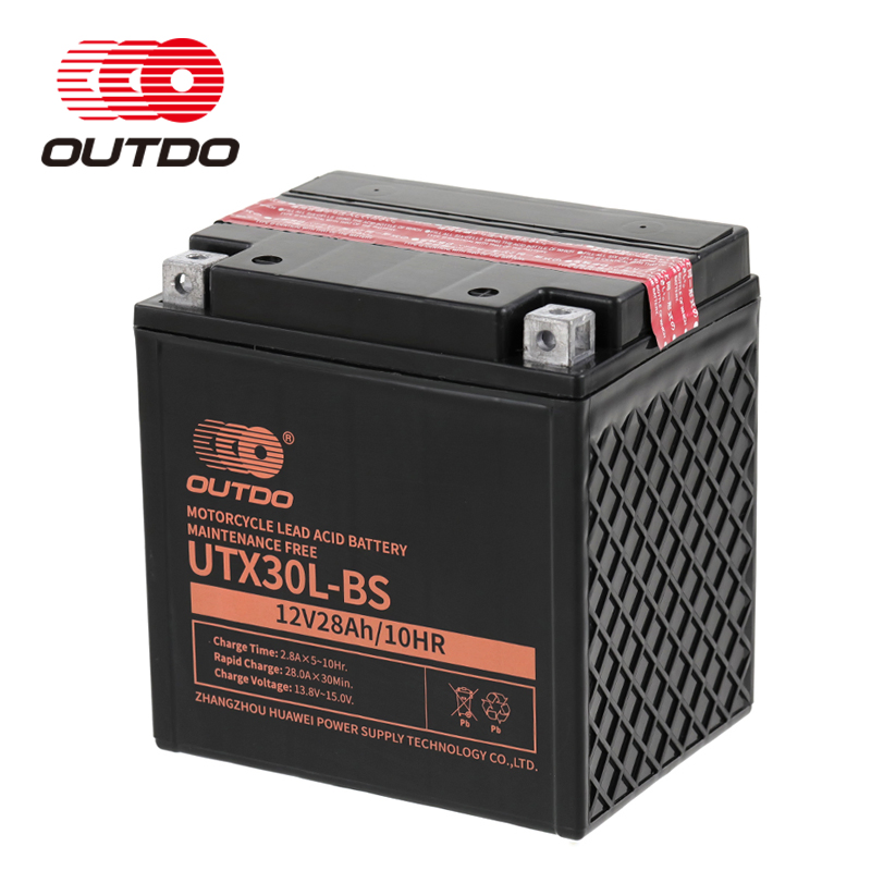Аккумулятор OUTDO UTX30L-BS 12V 28Ah для мотоцикла