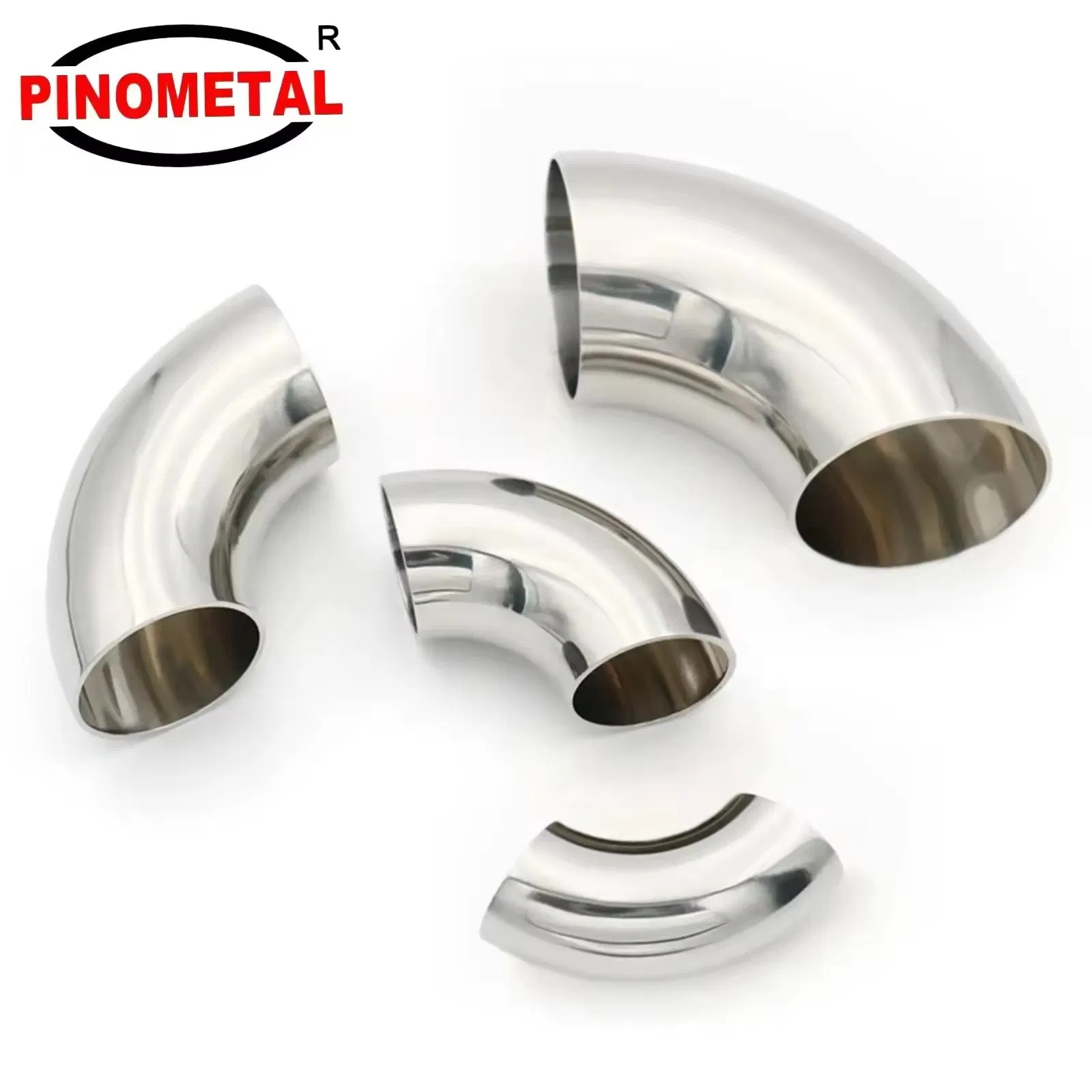 Колено выхлопной трубы 90° 4 дюйма из нержавеющей стали