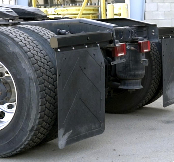 Raised Logo Heavy Duty Truck Rubber Splash Guard Trailer PVC Mudflap