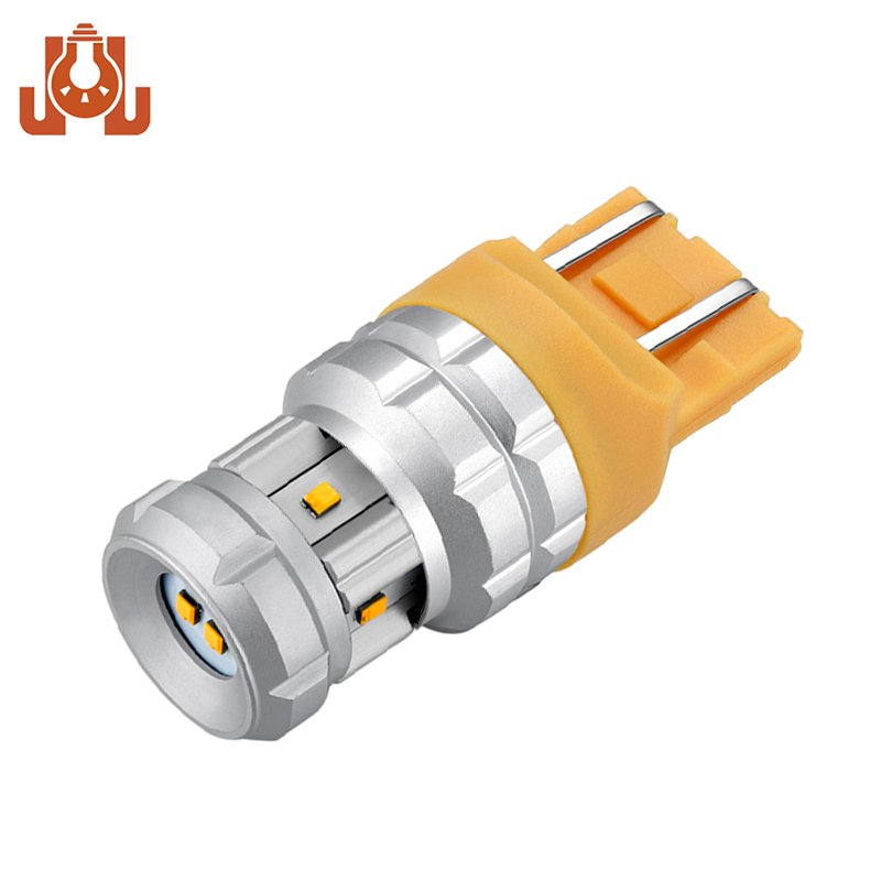 Светодиодная лампа 7443 для поворотников, желтая