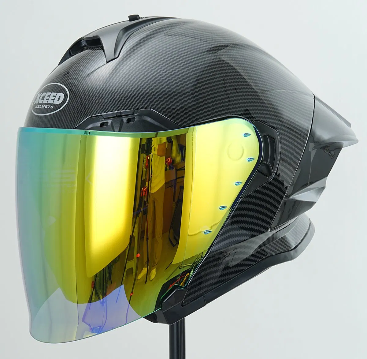 DOT Approved Dual Visors Open Face Full Face Motorcycle Helmet