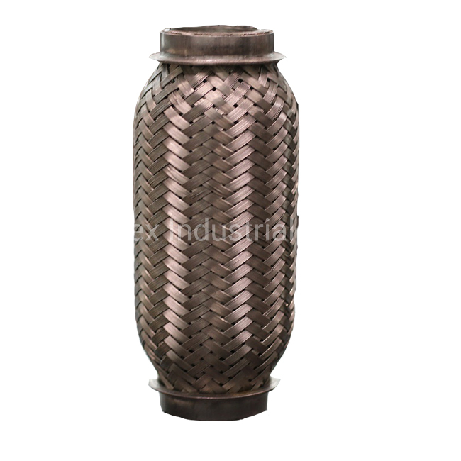 Гибкая гофра выхлопной трубы SS304 с патрубком SS409