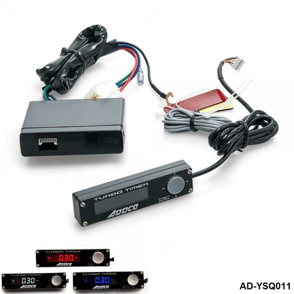 Addco New 3 Color in One Universal Auto Meter Device Turbo Timer Parking Time Retarder Digital LED Peak Voltage Warning Function Ad-Ysq011