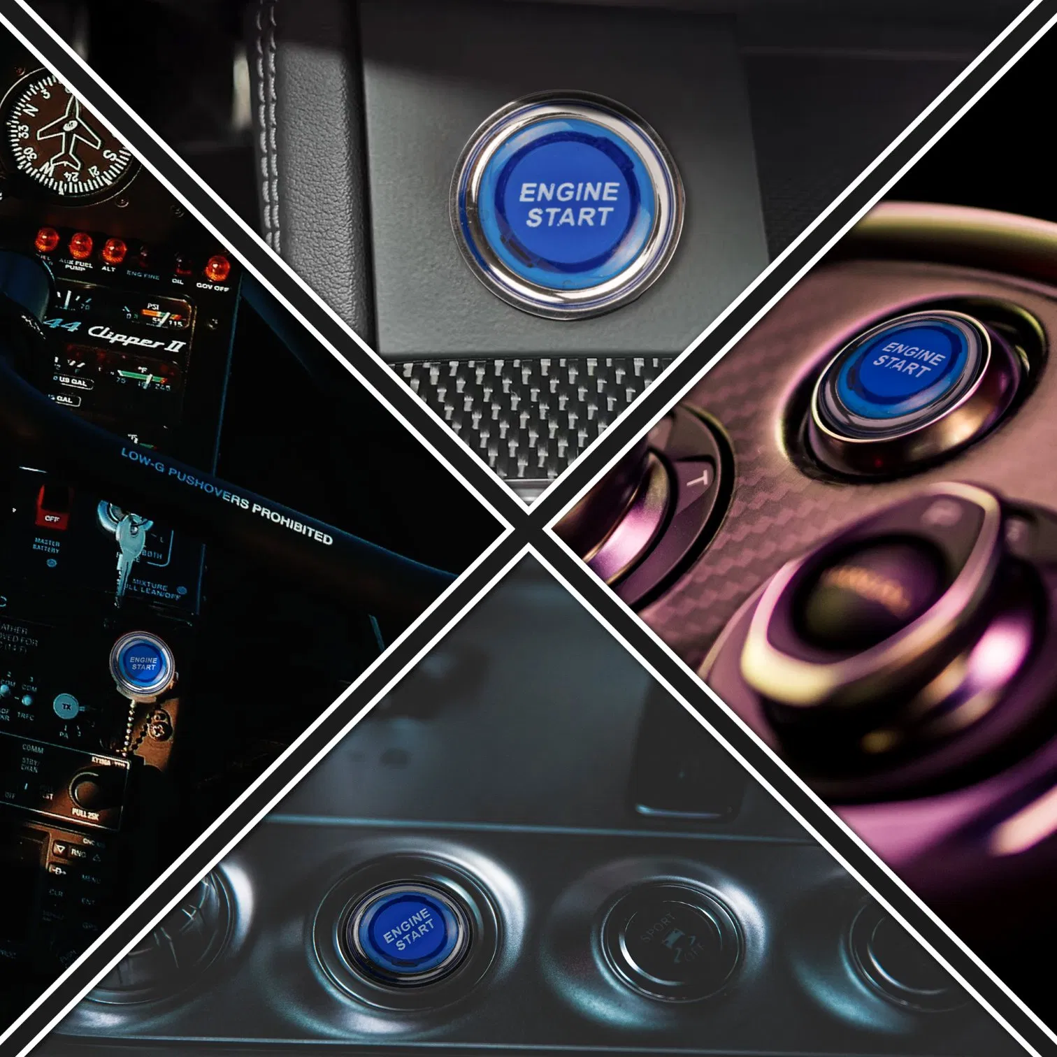 Кнопка запуска двигателя 12V 50A