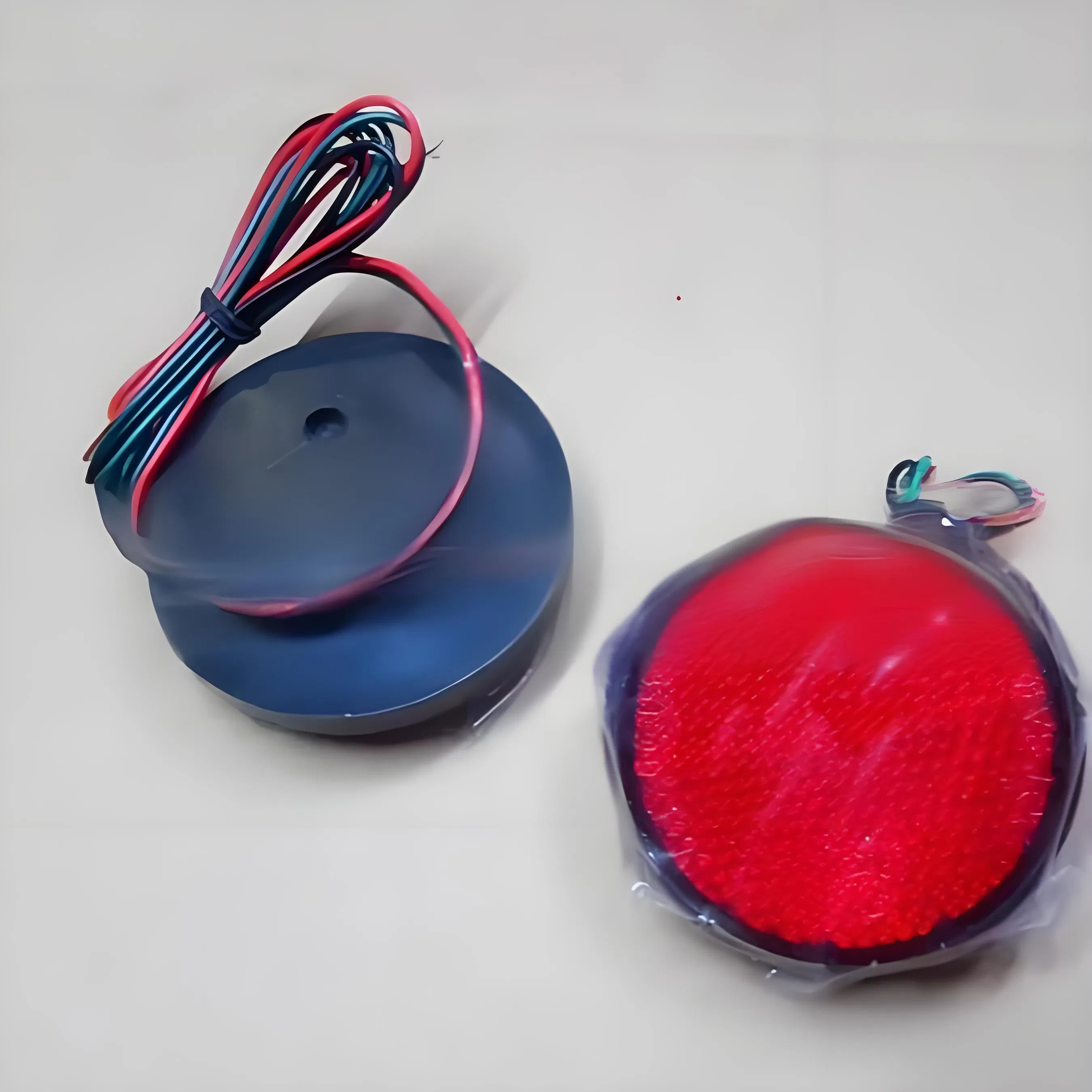 2 Inch Trailer Truck Stop Turn Brake 4" Round LED Tail Neon Light Motorcycle