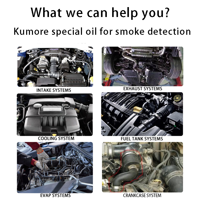 Factory Wholesale Price Kumore Automotive Smoke Machine Oil for Evap Systems Smoke Leak Detector