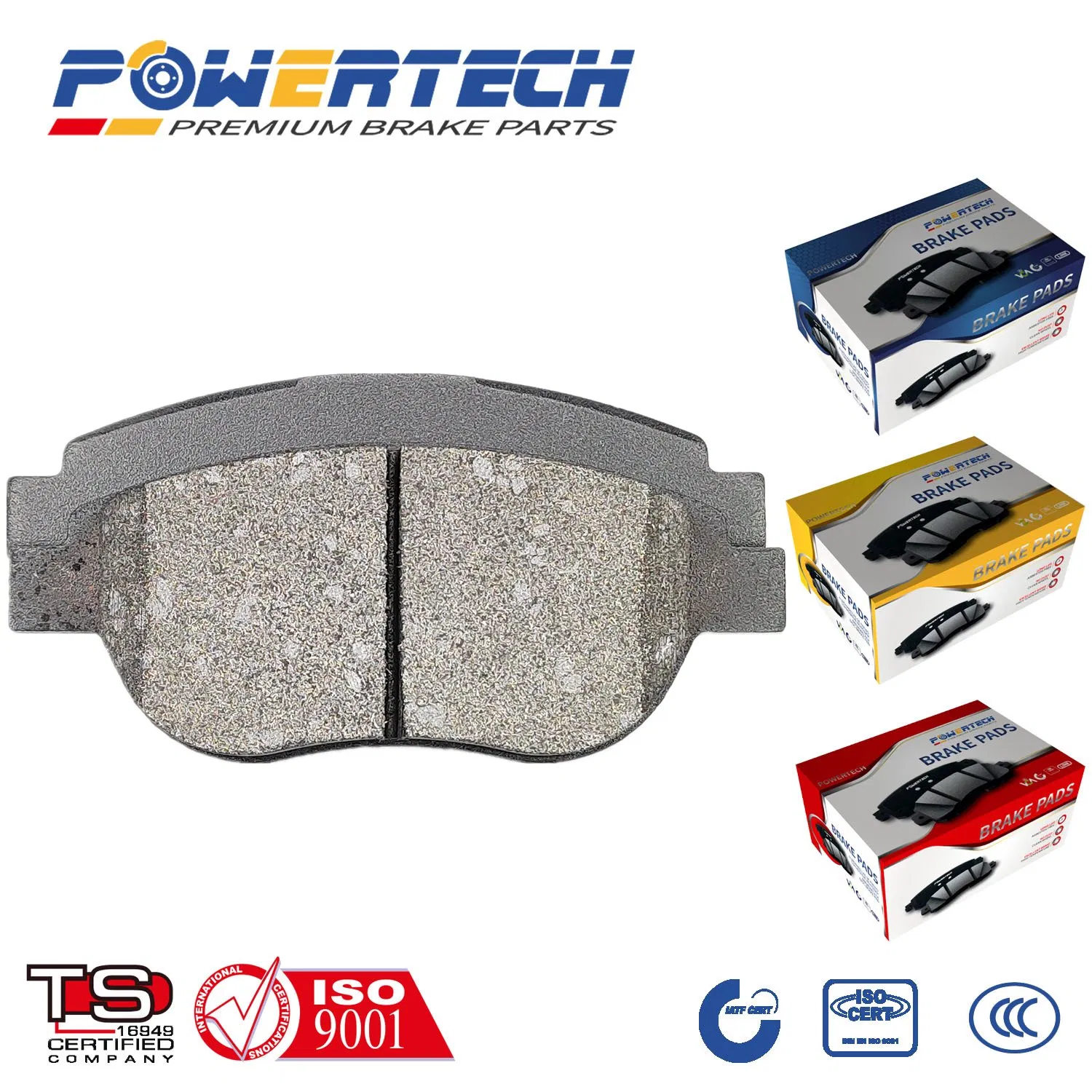 Тормозные колодки полуметаллические керамические для Toyota, Nissan, Honda