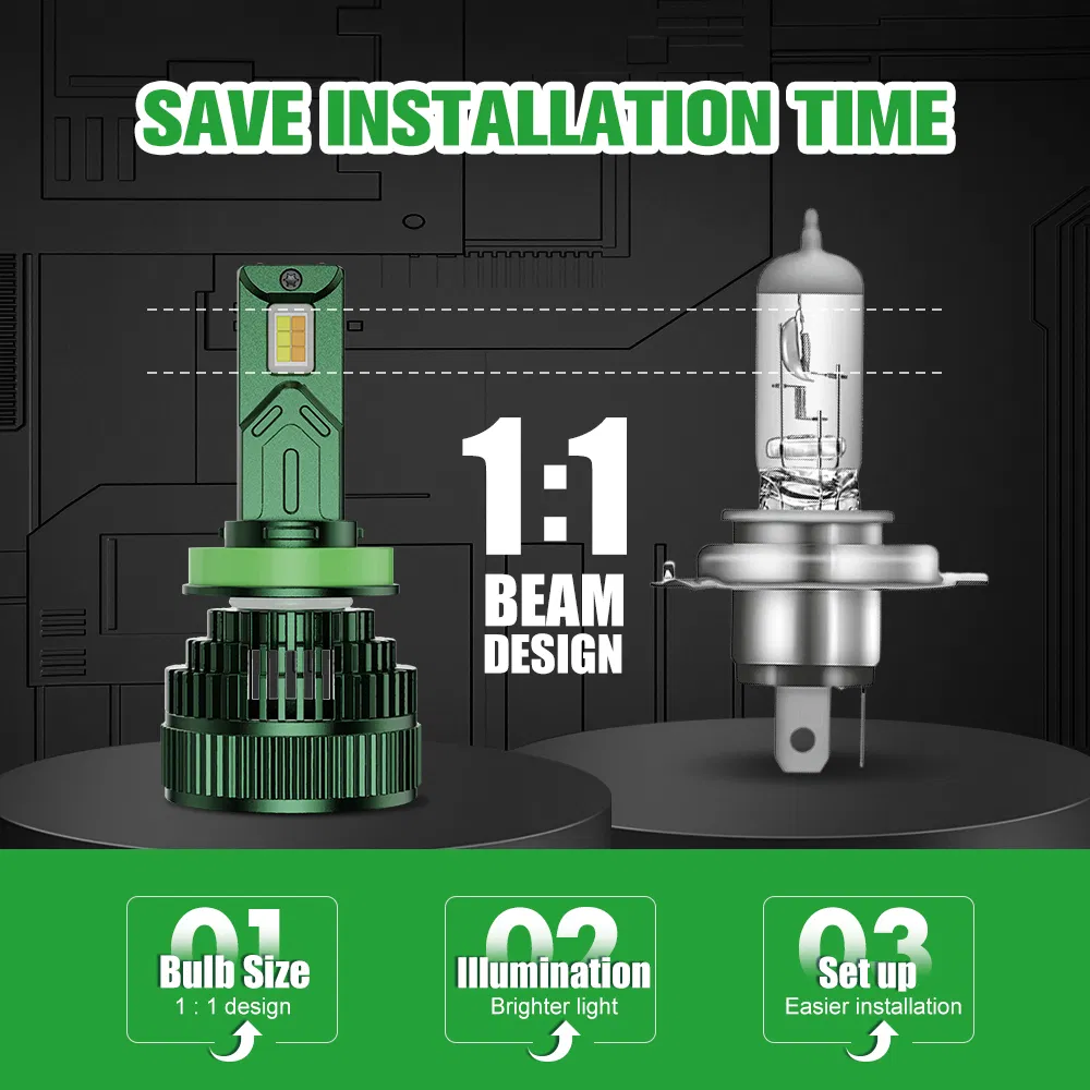 Mobile APP Control Wireless Controller High Power 150W LED Bulb Automotive Car Lighting System LED Headlight Car LED Light for Car Accessories