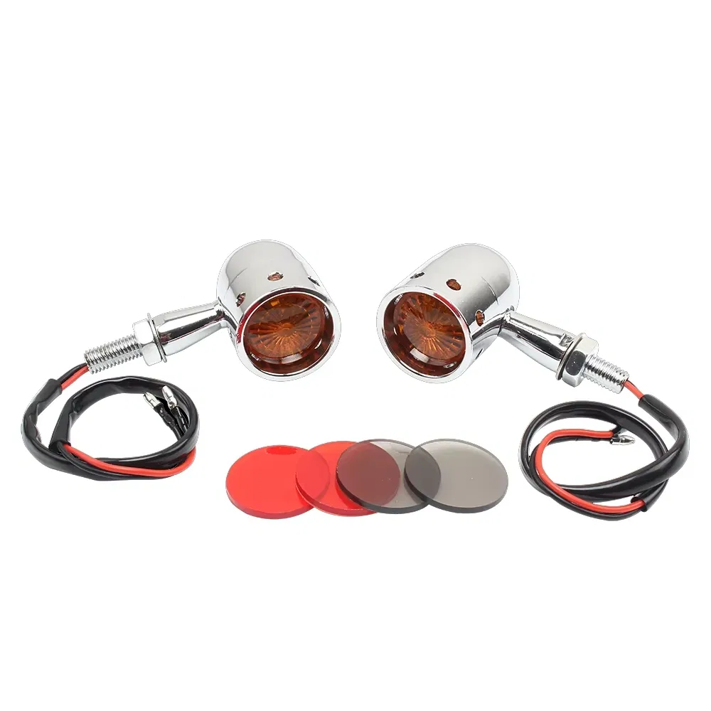 Поворотники Cafe Racer для мотоциклов Harley, Yamaha, Suzuki