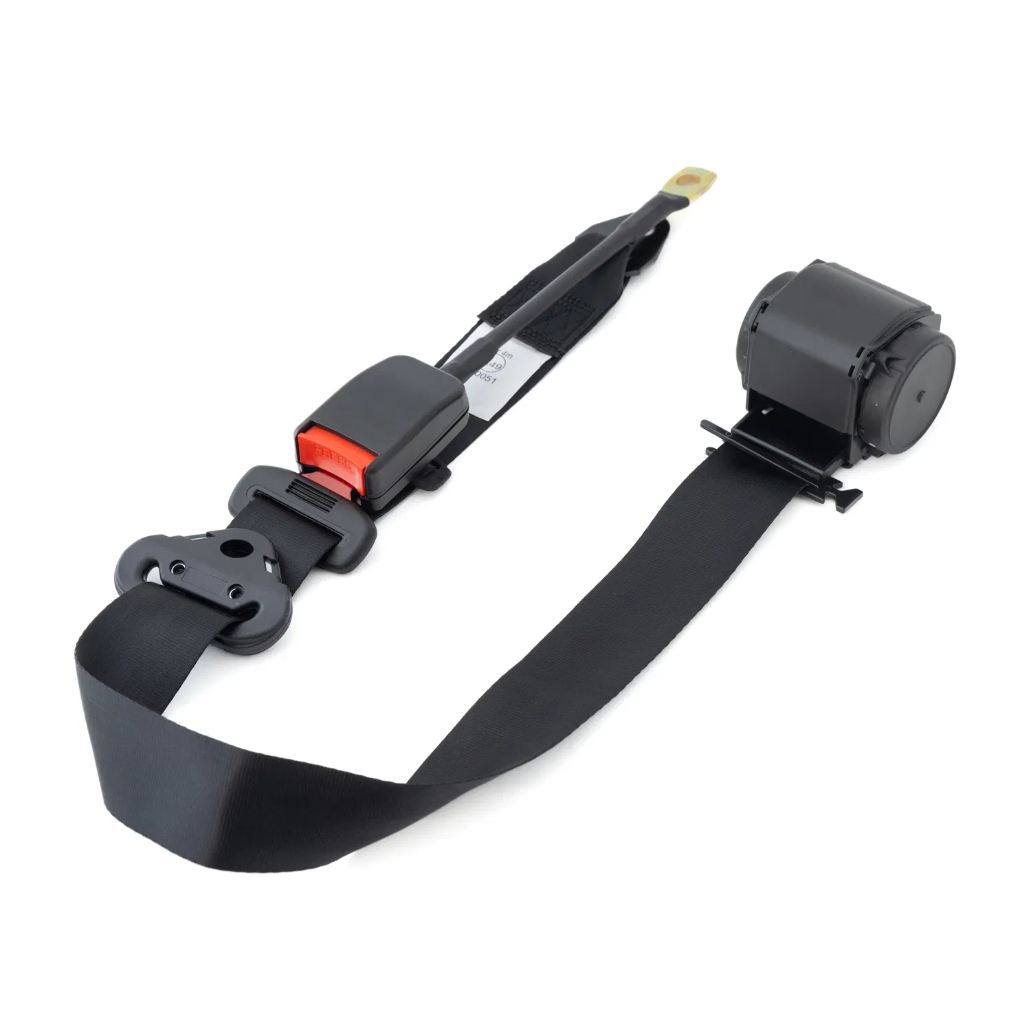 Аварийный инерционный ремень безопасности с трехточечным креплением