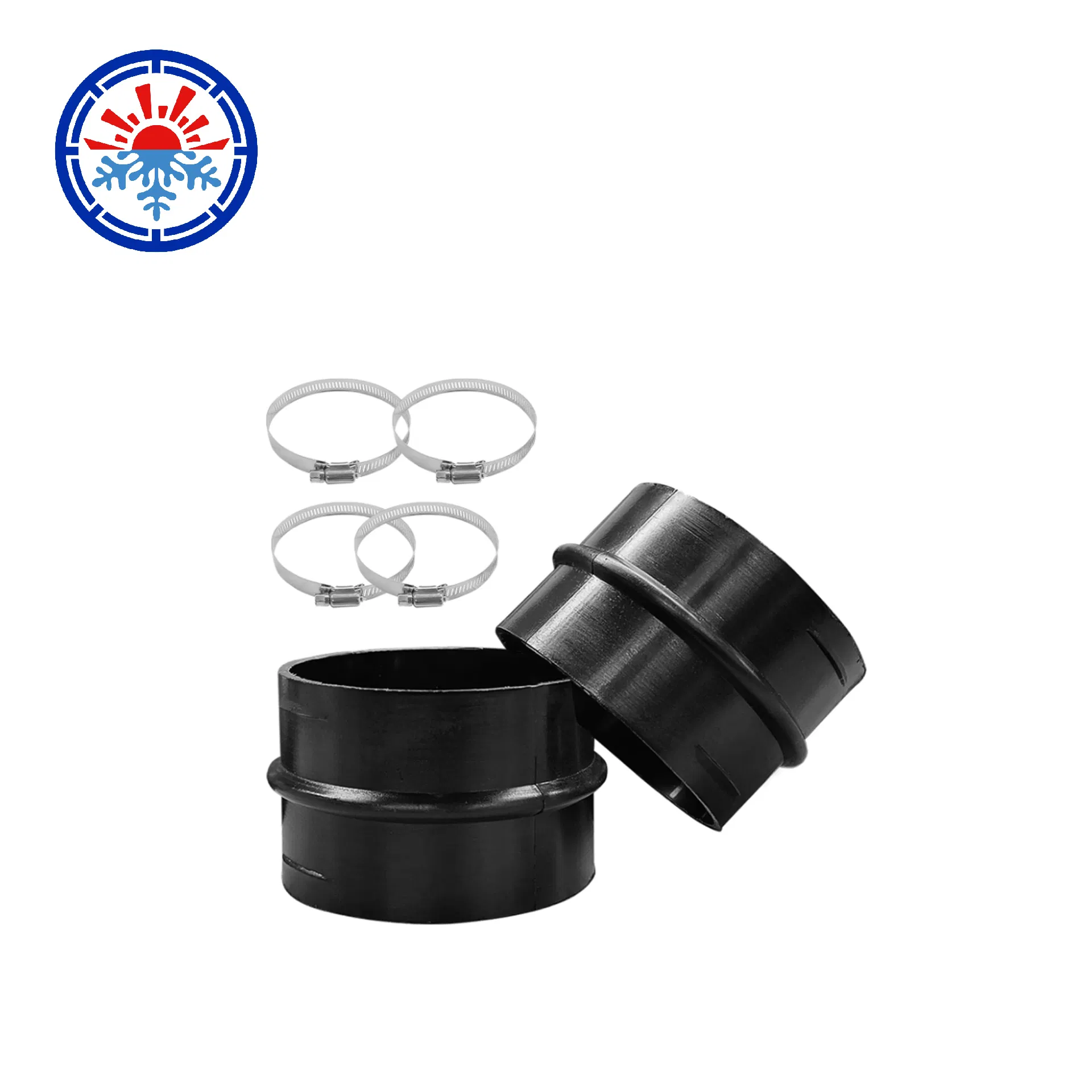 Air Ducting Connector Straight Air Heater Duct Joiner Connector Od Black