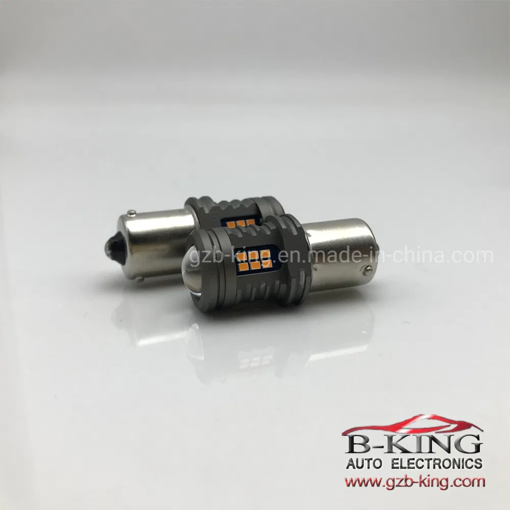 Светодиодная лампа указателя поворота BAU15S PY21W янтарная