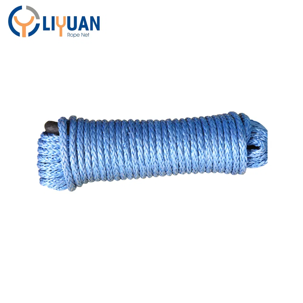 Braided Synthetic Fiber Winch Rope UHMWPE Rope High Quality