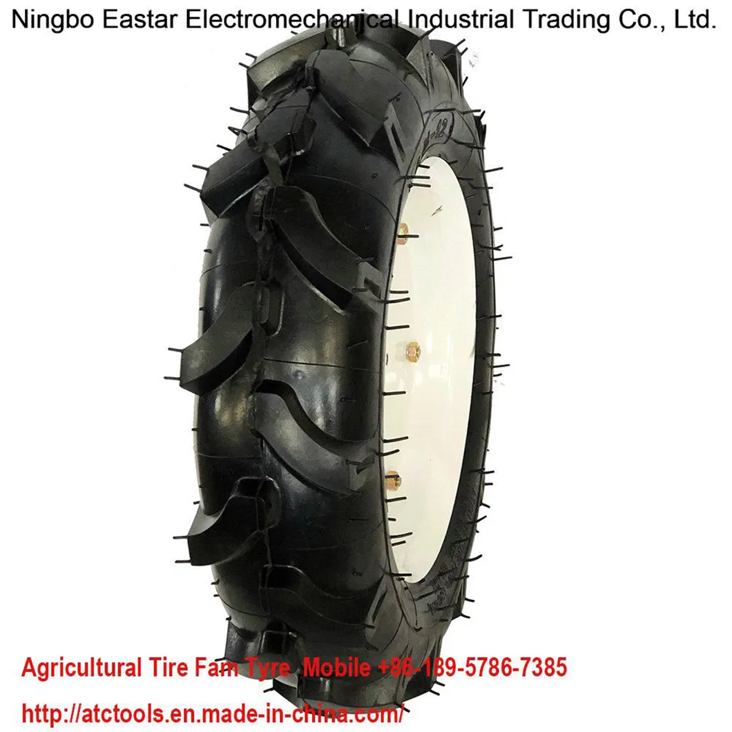 Lug 350-6 400-6 400-10 500-12 600-12 700-12 Pneumatic Tire with Rim Farm Wheel