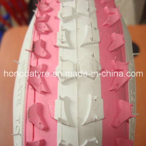 Детская велопокрышка 24x2.125, 26x2.125, черная с белой полосой