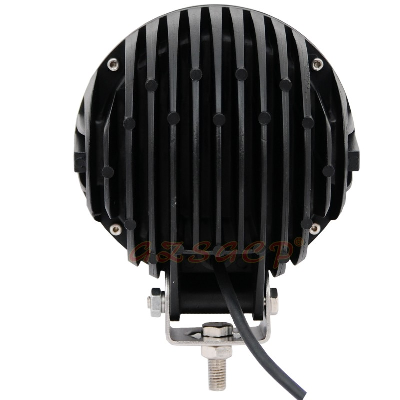 Round Red Orange LED Stop Turn Tail Light Real Light Back-up Reverse