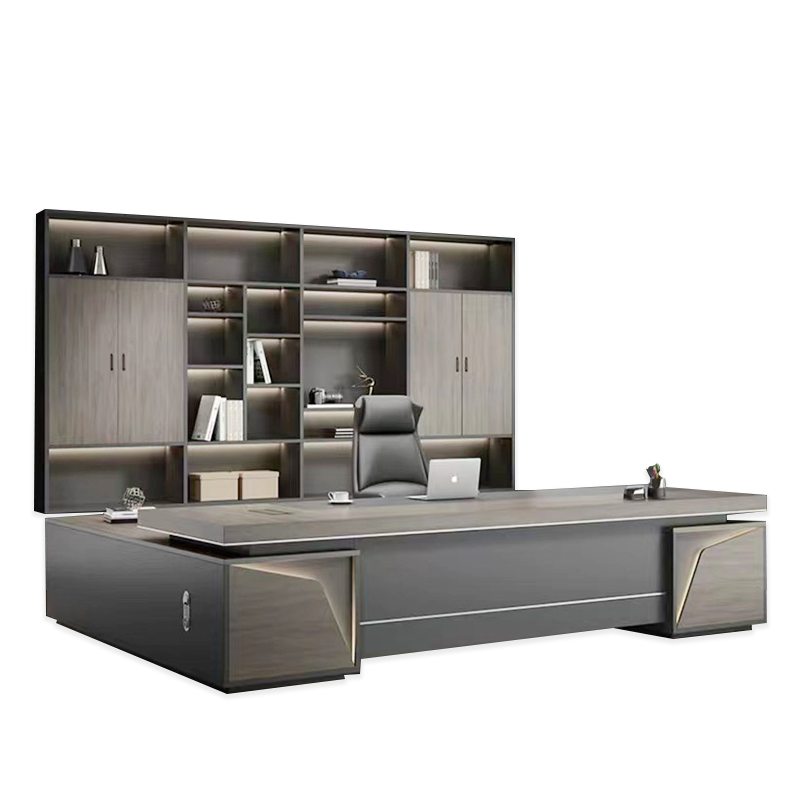 High End 2m L-Shaped Executive Office Desk for CEO