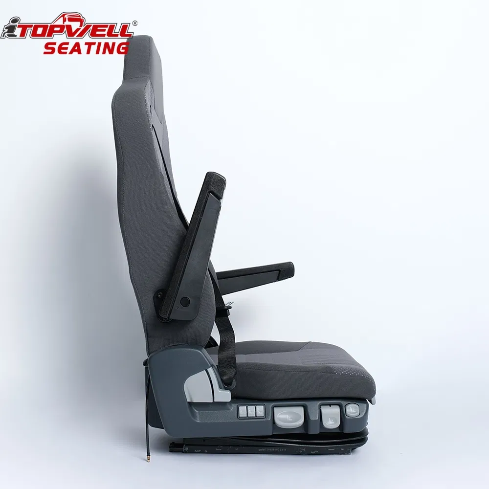 Premium Isri6860/875nts Pneumatic Suspension Driver Seat with Rust Resistant Fabric Material