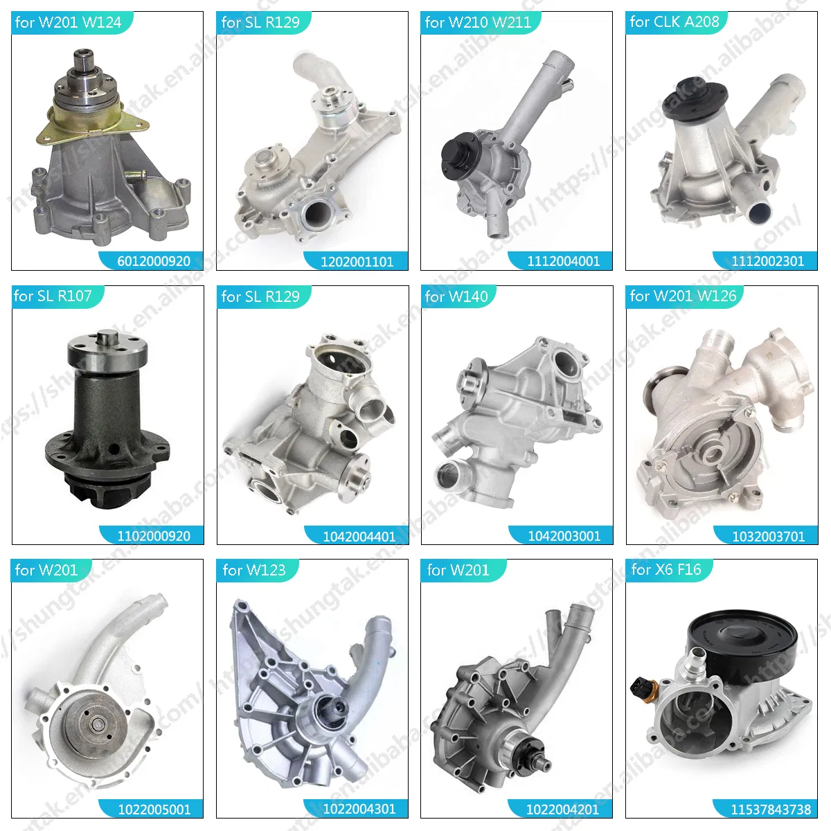 Водяной насос Shungtak для Mercedes-Benz, BMW, Audi, VW