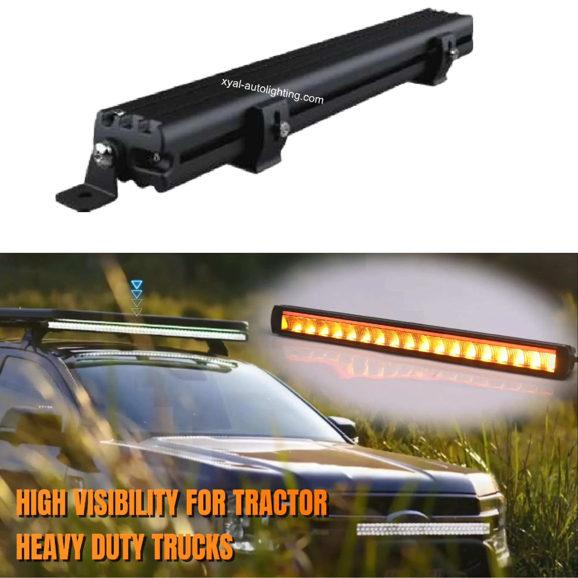 90W Straight Slim Light Bars 28inch Warning Emergency LED Driving Light Bar for Car Offroad Truck