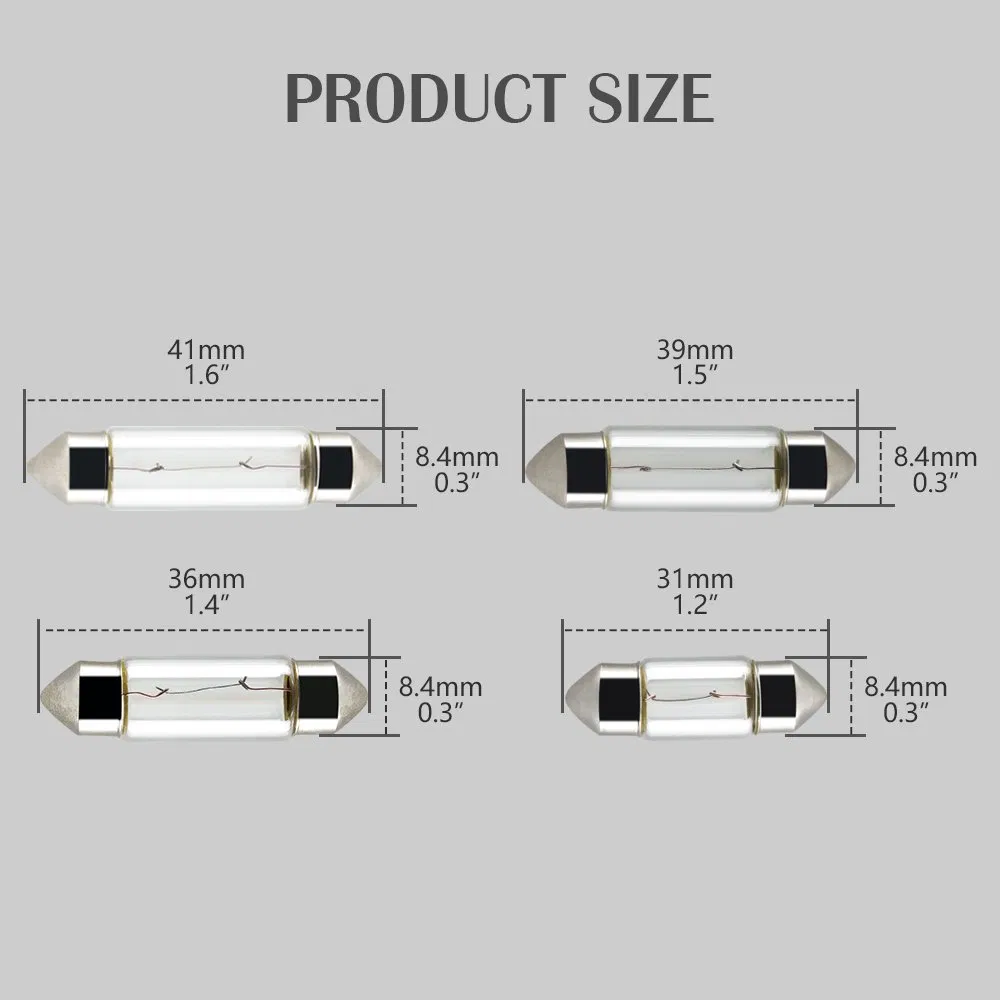 Лампа для номерного знака Sv8.5 6411tb 12V 10W