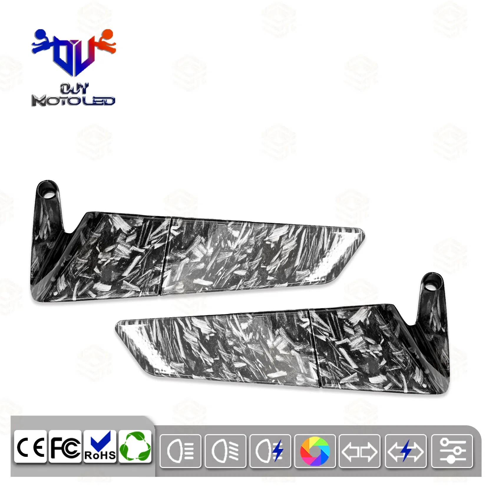 High Quality Motorcycle off-Road Vehicle Universal Large Rearview Mirror Accessories