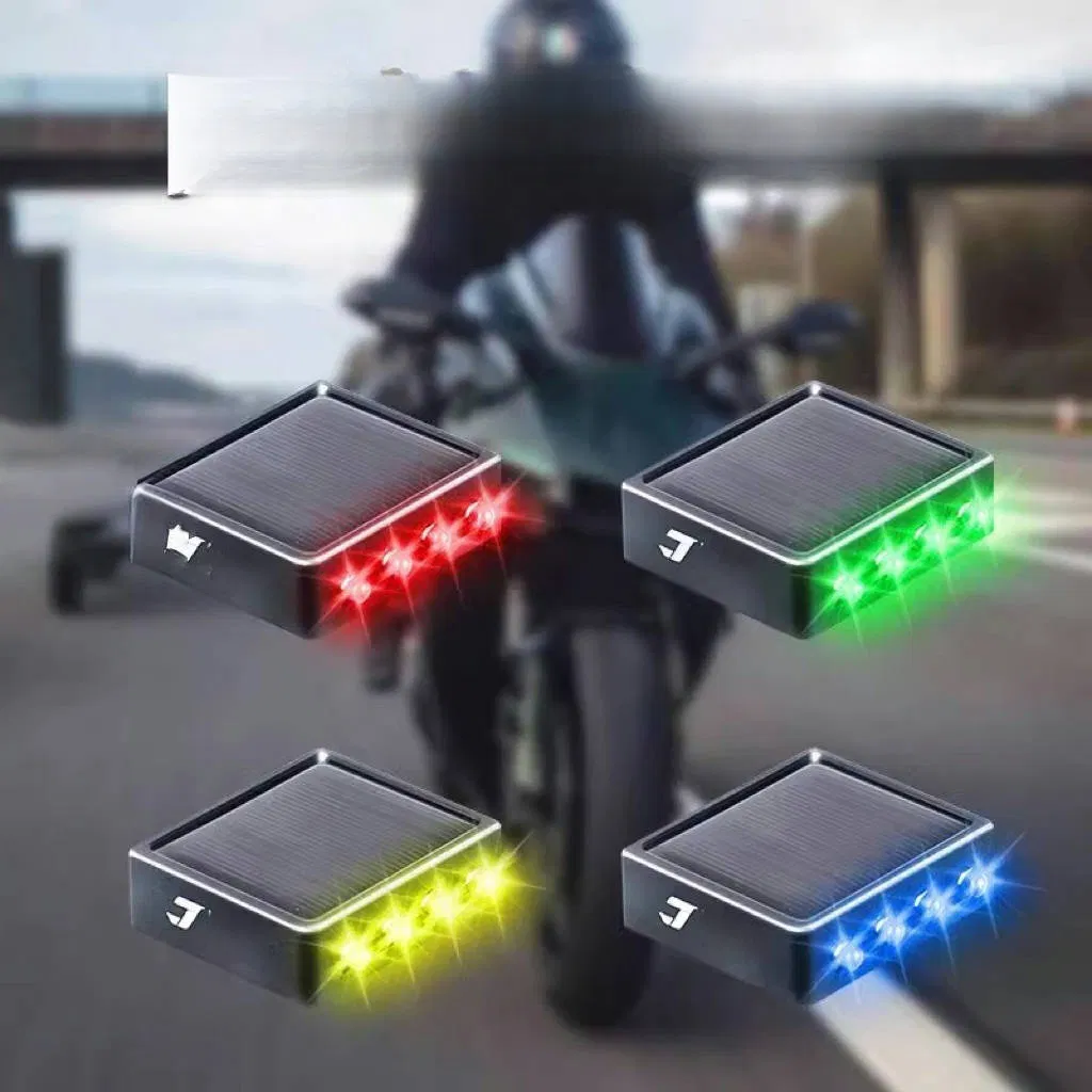 LED Tail Light Motorcycle Safety Warning Anti-Collision Lights Magnetic Sensoralarm Lights