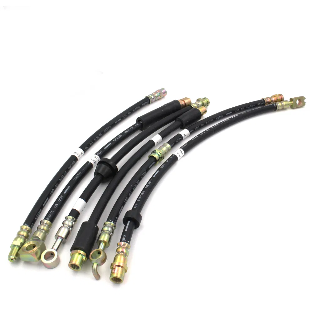 DOT SAE J1401 Fmvss106 Standard Automotive Car Auto OEM Flexible EPDM Rubber Braided Custom Hydraulic Disc Front Rear Extended Brake Fluid Fuel Assembly Hose