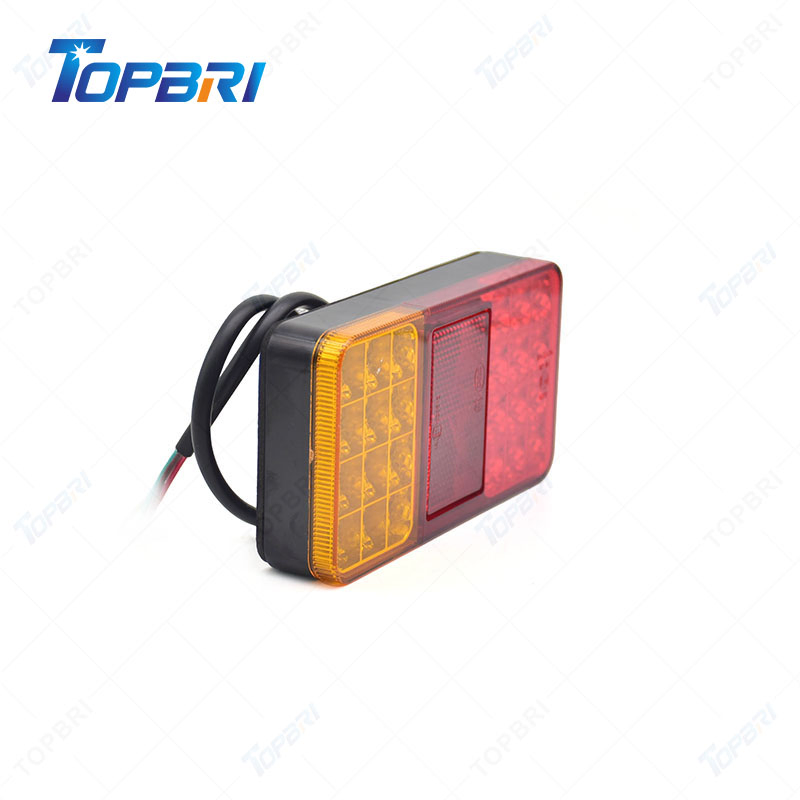 Rectangular Agriculture LED Rear Safety Combination Lights for Trucks Trailers