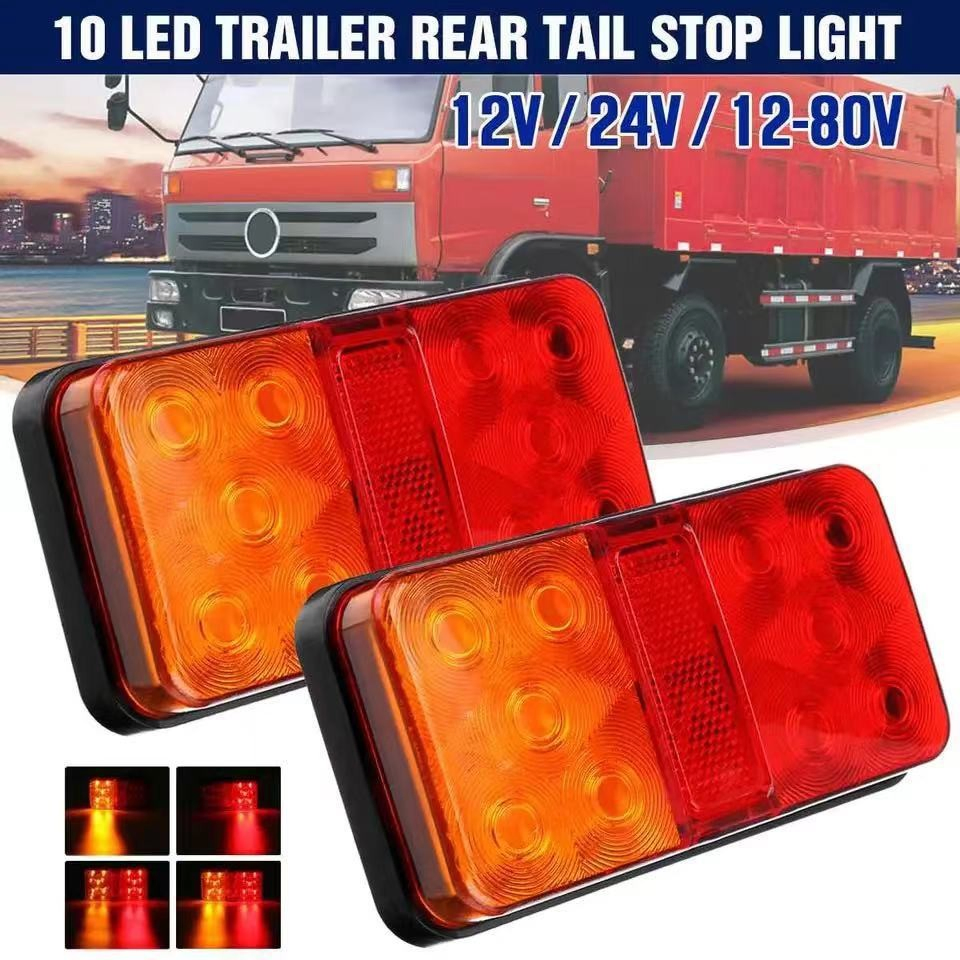 10 LED Trailer Lights for Trucks and Vans 12V