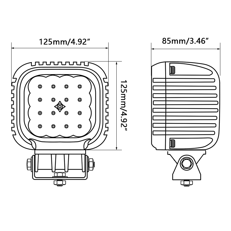 LED-фара внедорожная 5 дюймов для спецтехники