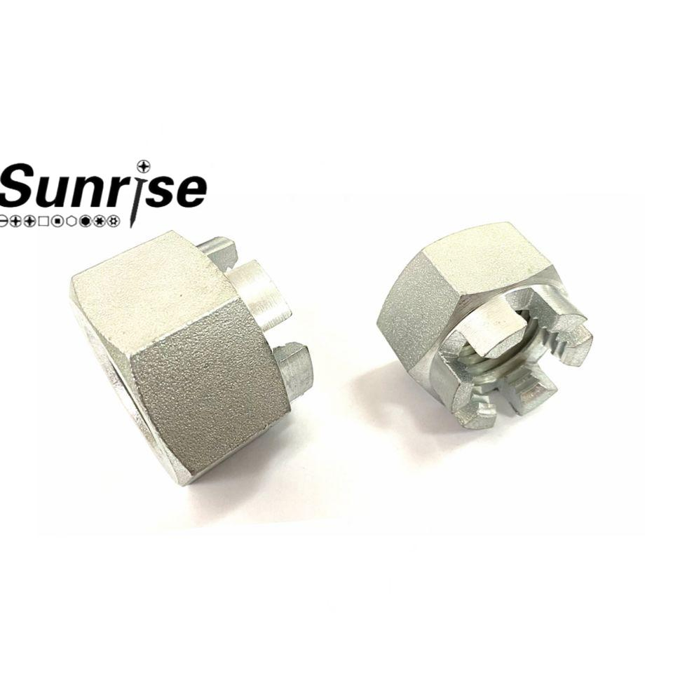 Slot Nuts, DIN935, Hexagonal Slotted Nuts