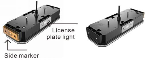 Trailer Light Kit 3 Colors Combination Trailer Tail Stop Tail Brake Turn Signal Light for Trailers with Wiresn IP67 Waterproof Marine Trailer Lights for Truck