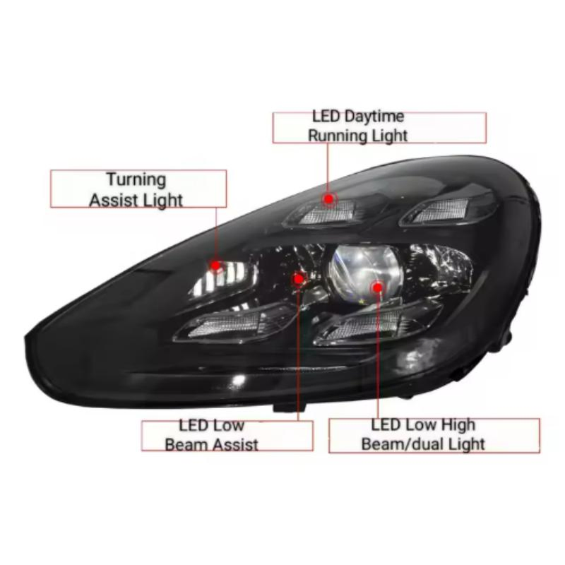 Матричные LED фары 6000K для Porsche Panamera 958.2 и Audi A6