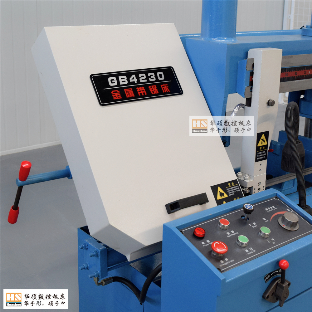 Горизонтальная ленточная пила GB4230, двухколонный станок