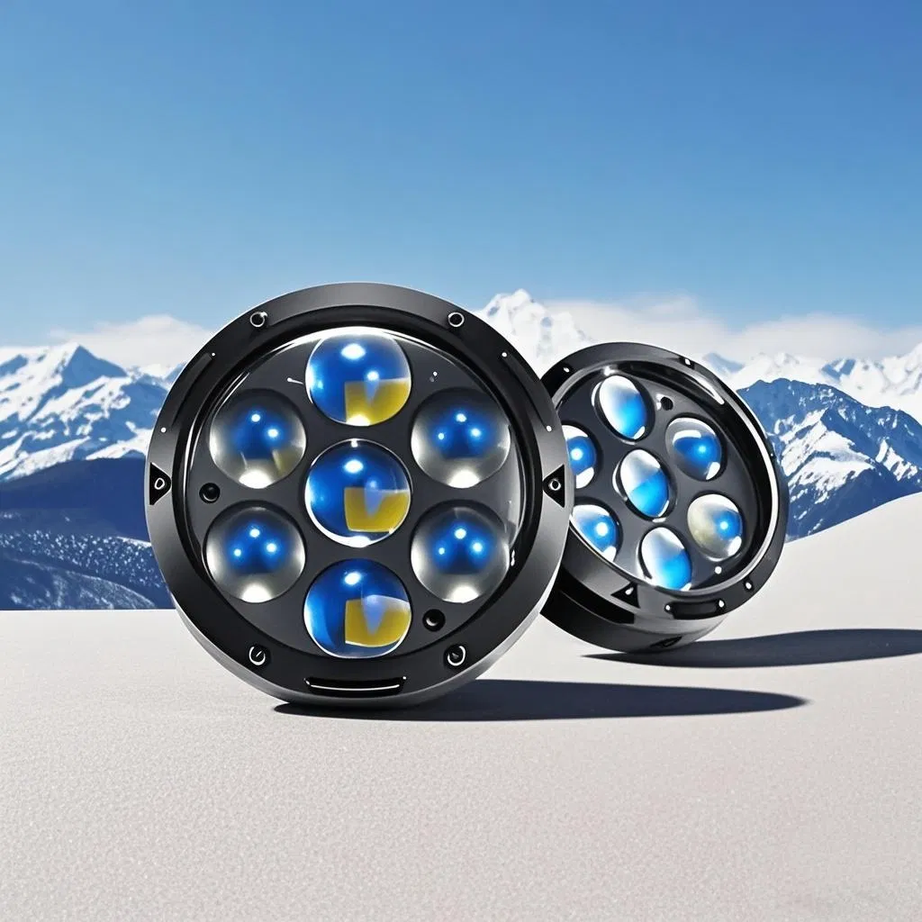 Jpad LED противотуманная фара для мотоцикла, 7 линз, алюминий