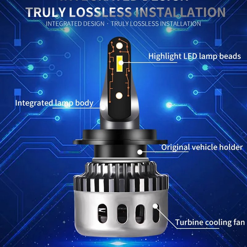 Factory Direct Sale Luces Focos Fog Light F10 H4 H11 9006 Car LED Headlight Bulbs