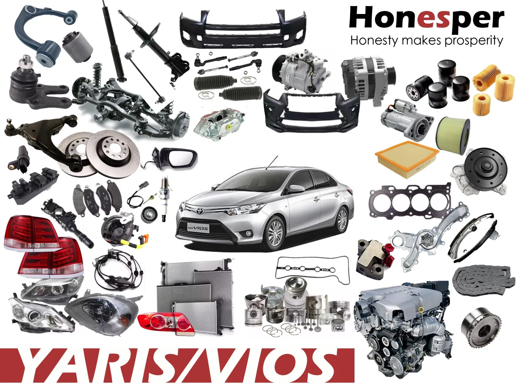 Кожух вентилятора охлаждения для Toyota Yaris, Vitz, Vios, Ractis