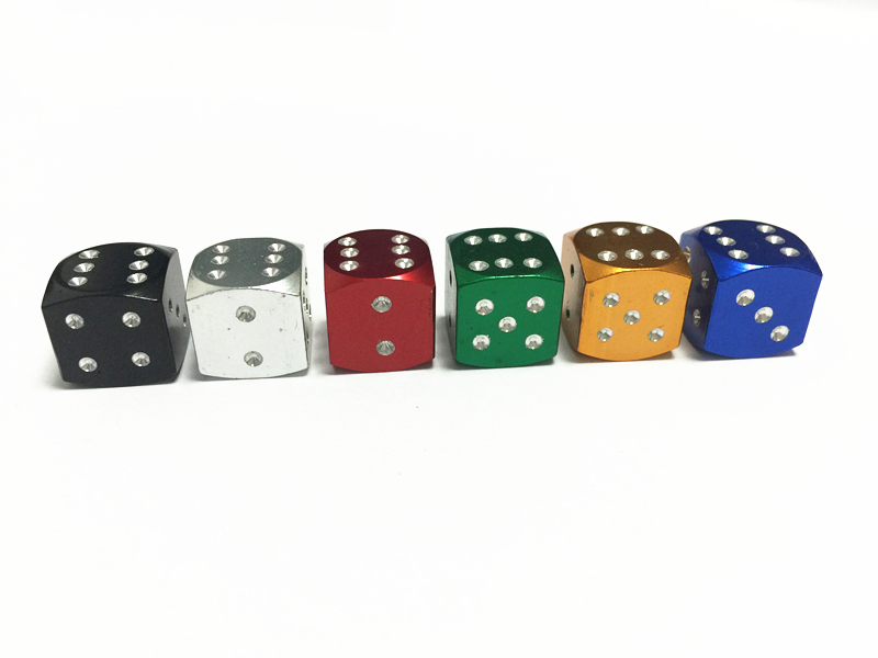 Колпачки для вентилей шин Aluminium Dice, 4 шт.
