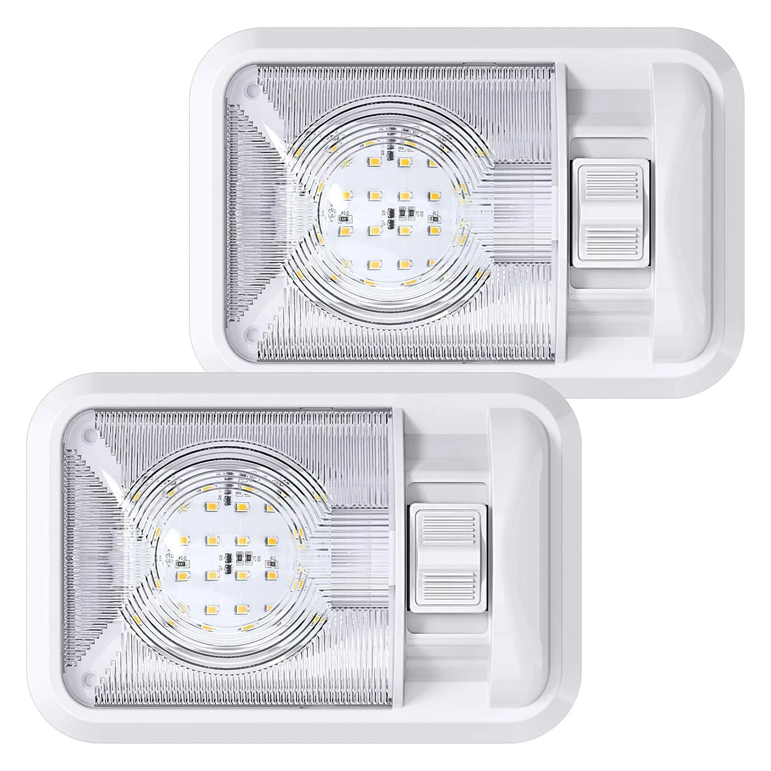 Светодиодный прозрачный плафон для авто с 24 LED