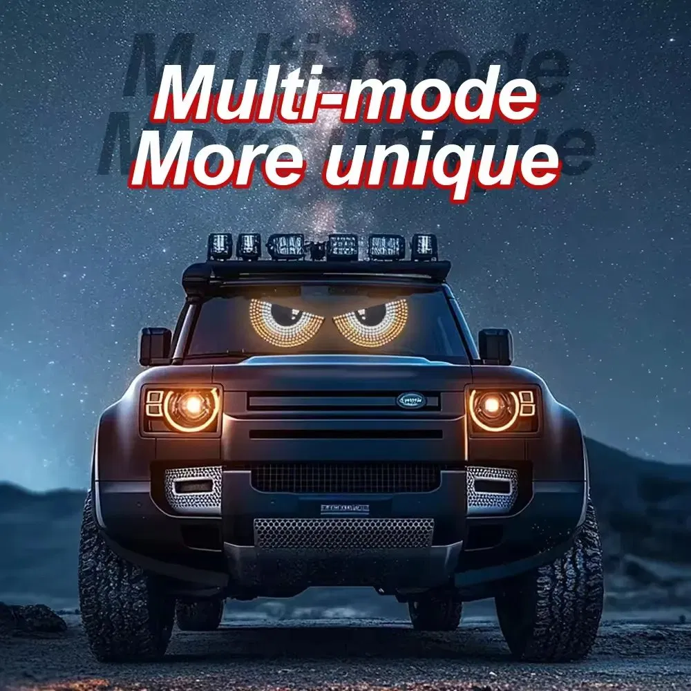 Car Dynamic LED Devil Eyes Screen Light Car Rear Windshield LED Matrix Panel LED Display Screen